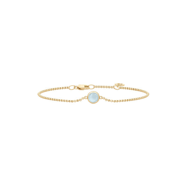 Primini Bracelet, gold/milky aqua, Julie Sandlau