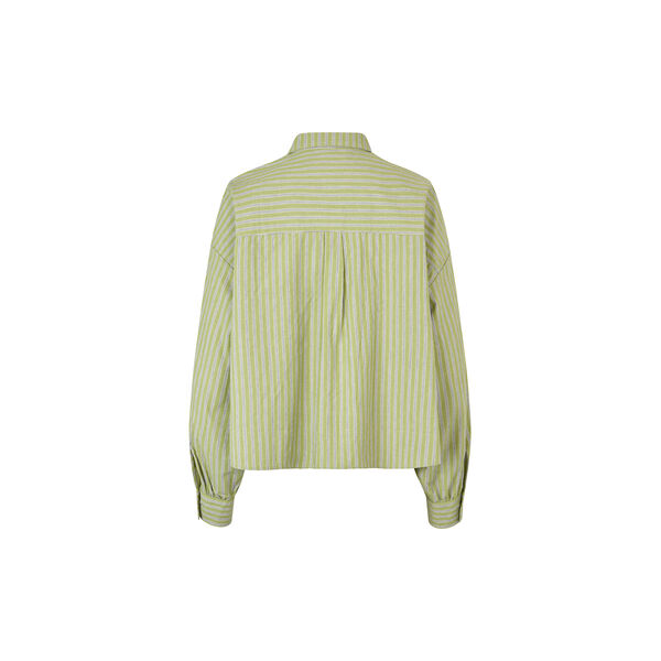 Umekomd shirt, tarragon stripe, Modstr&ouml;m