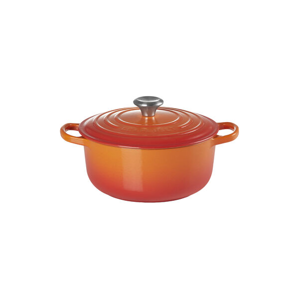 Signature gjutj&auml;rn rund gryta &Oslash; 20 cm, volcanic, Le Creuset