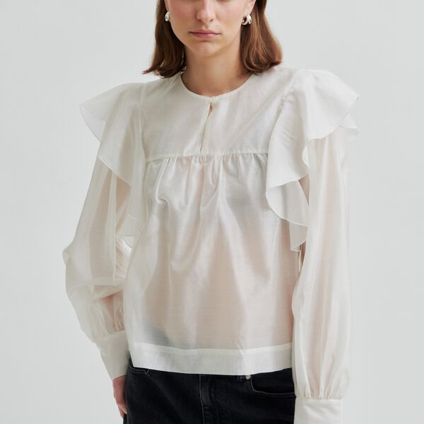 Dream Ruffle Blouse, jet stream, Second Female
