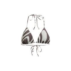 Uluwatu padded triangle bikini top printet, zebra hazel, Cartel Copenhagen