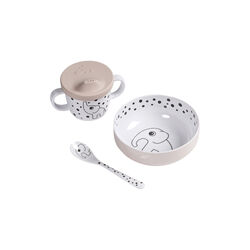 Happy Dots mitt första matset, puder, Done by Deer