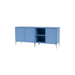 SAVE Lowboard with Chrome Legs, 154 azure, Montana Furniture