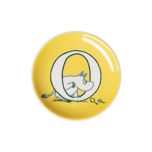 Alphabet mini plate O, Moomin Arabia