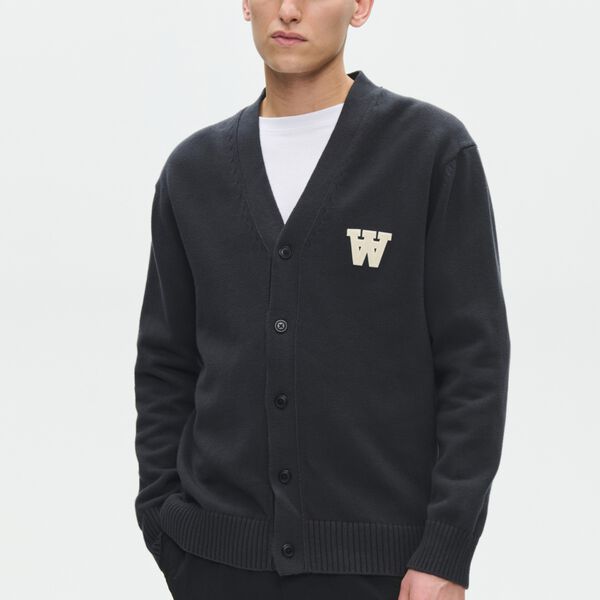 WWTay Cardigan, pirate black, Wood Wood