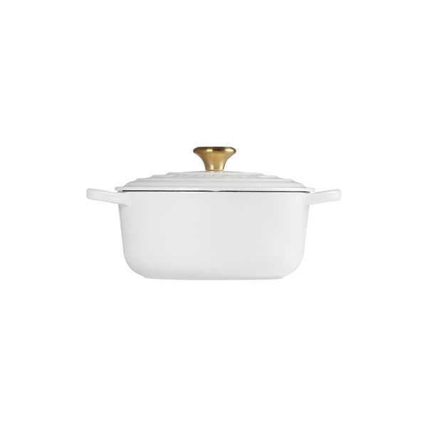 Signature gjutj&auml;rn rund gryta &Oslash; 20 cm, white, Le Creuset