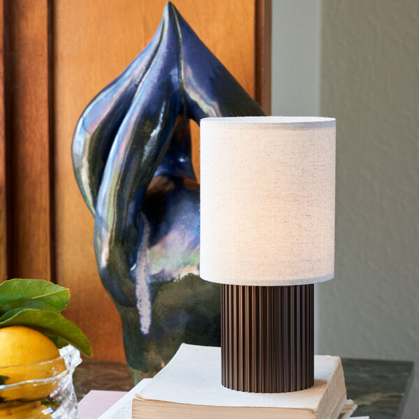 Manhattan SC52 Portable Table Lamp, bronzed brass/canvas, &Tradition