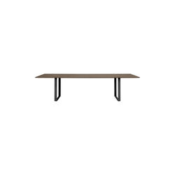 70/70 Table, solid smoked oak/black, Muuto