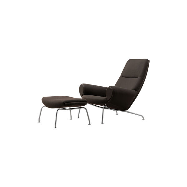 Wegner Queen Chair |  Dark Brown | F&aring;t&ouml;lj + Qttoman, Fredericia Furniture