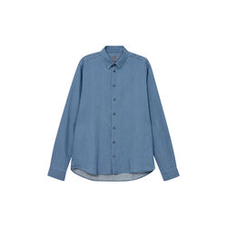 MMGMarco Chambray Shirt, marine blue, MOS MOSH Gallery