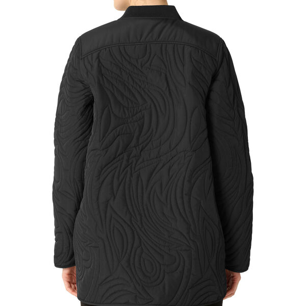 Short Quilt Jacket With Rib, black, Ilse Jacobsen Hornbæk