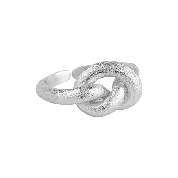 Lilou big knot ring, silverpläterad, Pure by Nat