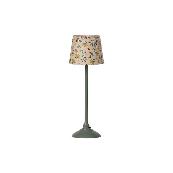 Miniatyr golvlampa, dark mint, Maileg