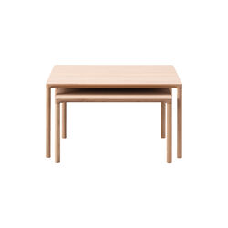 6798 Piloti Wood Coffee Table, light oiled oak, Fredericia Furniture