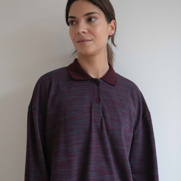 PAULINE POLO, plum, Studio Feder