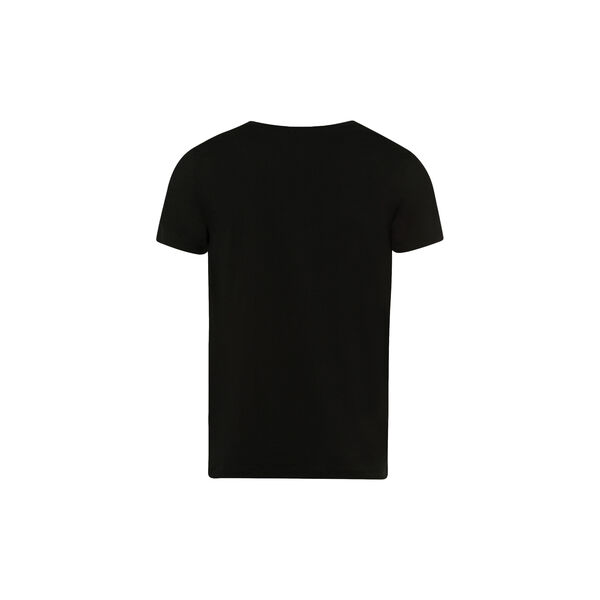 Cotton Superior SS Shirt V-Neck, black Cotton Superior SS Shirt V-Neck, black, HANRO