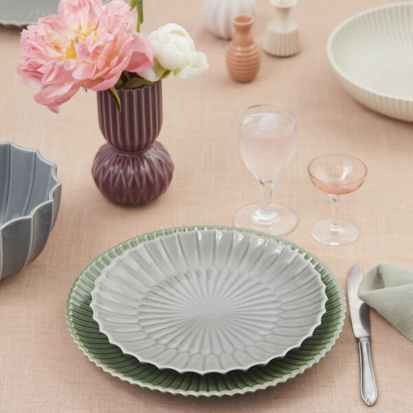 Samsurium Lunch Plate &Oslash; 22 cm, blue/grey, Dottir Nordic Design