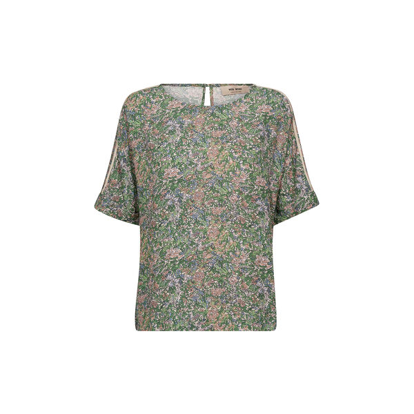 MMPalma Flowish Orchid Blouse, turf green, MOS MOSH