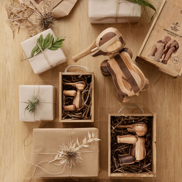 Elefant Reworked Anniversary mini mixed wood, Kay Bojesen Denmark