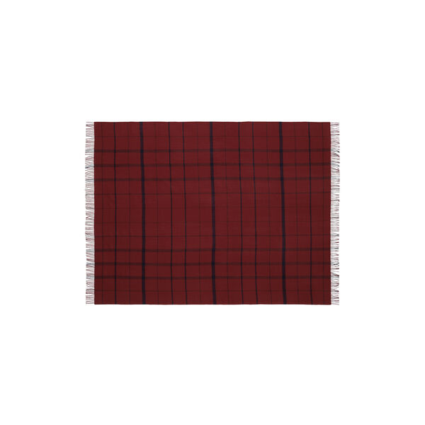 Warp and Weft Throw, 02102 embrace - beetroot/midnight, Silkeborg Uldspinderi