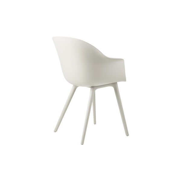 Bat Dining Chair Outdoor, alabaster white, GUBI