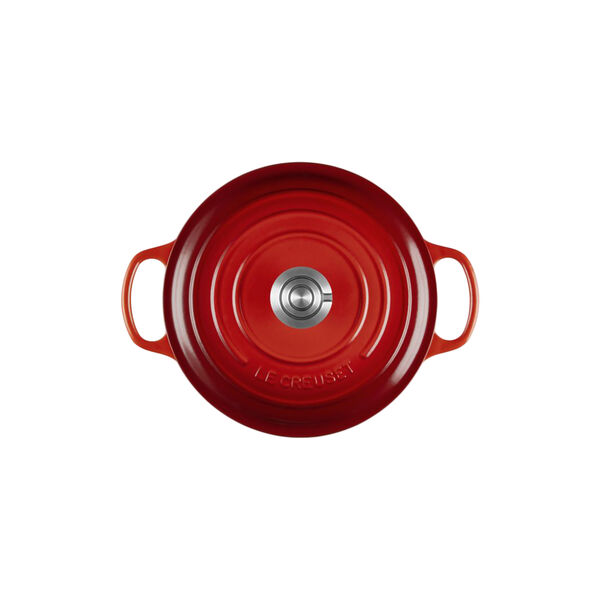 Signature gjutj&auml;rn rund gryta | 24 cm | Cerise, Le Creuset