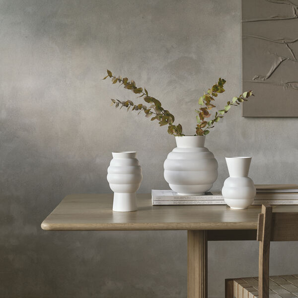 Tortus Archie vase No 1, white, Knabstrup Keramik