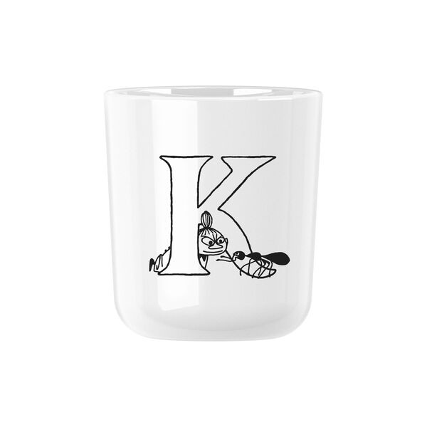Moomin ABC mugg K, moomin white, RIG-TIG