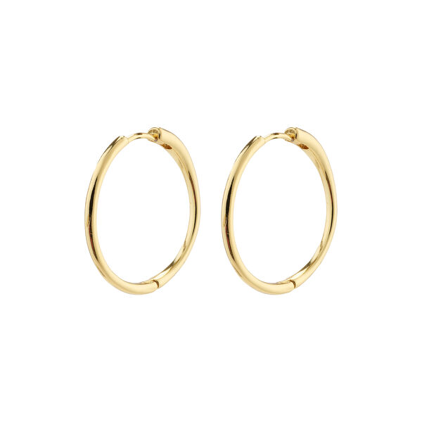EANNA recycled stora hoops, gold-plated, Pilgrim