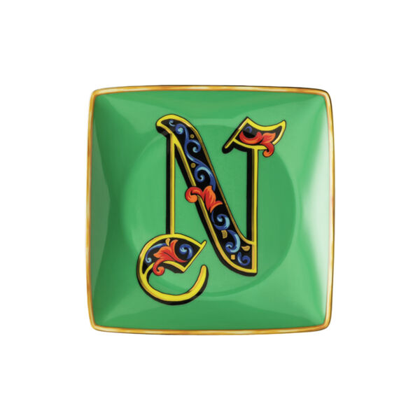 Versace Alphabet Dish N Versace Alphabet Dish N, Rosenthal x Versace