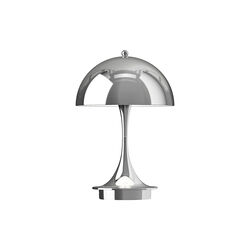 Panthella 160 Portable Table Lamp, high lustre chrome plated, Louis Poulsen