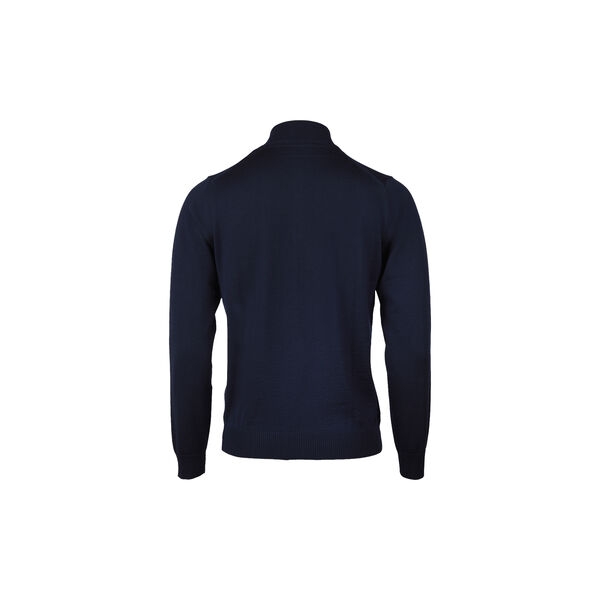 Sweater Knitted Half Zip Merino Wool, navy Sweater Knitted Half Zip Merino Wool, navy, Stenströms