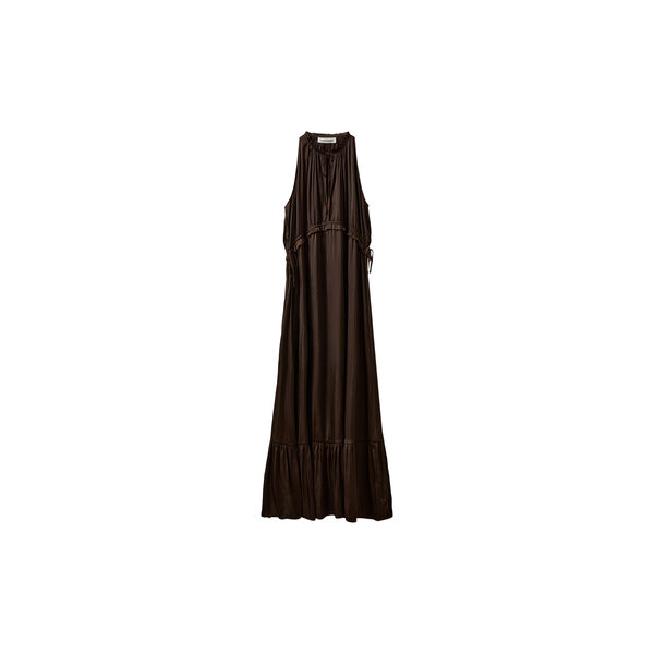 MELSW HALTER NECK MAXI DRESS, intense brown, Sofie Schnoor
