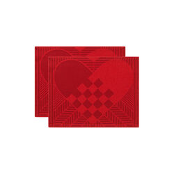 CHRISTMAS RUSTIC 50 bordstablett, gold red, Georg Jensen Damask