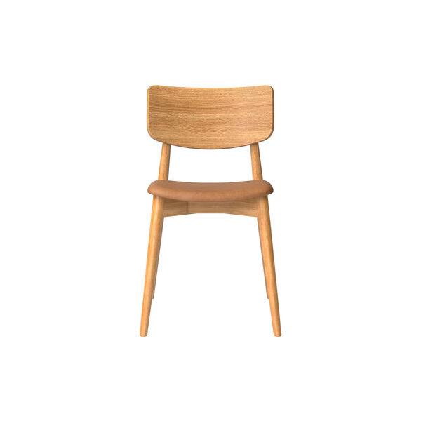 Chiara Dining Chair, Davos 2758 Brandy/naturolieret eg, Bruunmunch Furniture