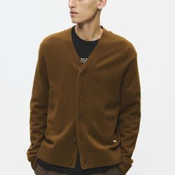 WWlogo cardigan, desert palm, Wood Wood