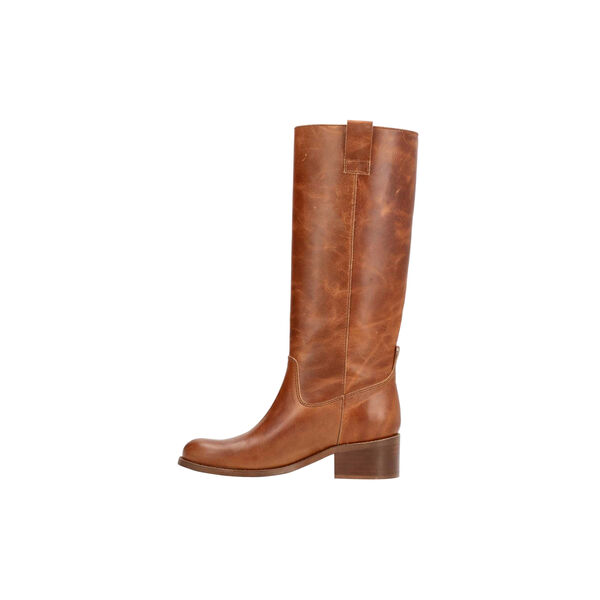 MARTINA LONG Long boots, cognac, phenumb copenhagen
