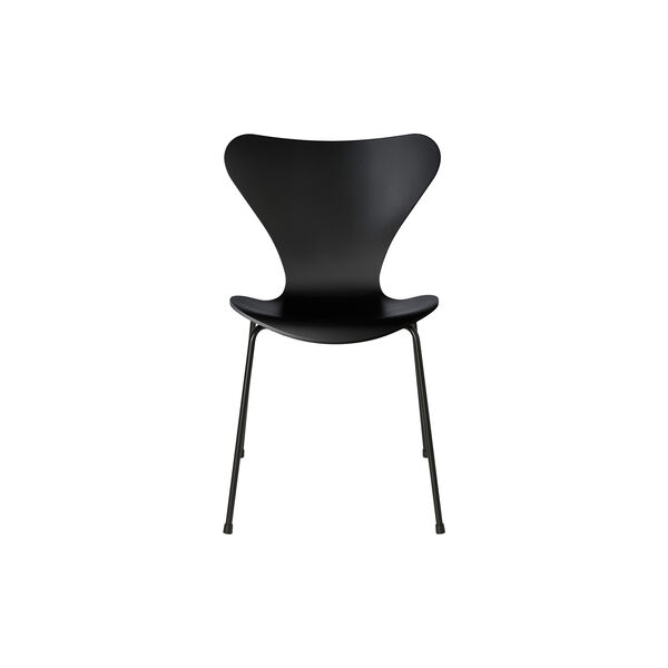 Series 7™ 3107 Monochrome stol, lack, svart Series 7™ 3107 Monochrome stol, lack, svart, Fritz Hansen