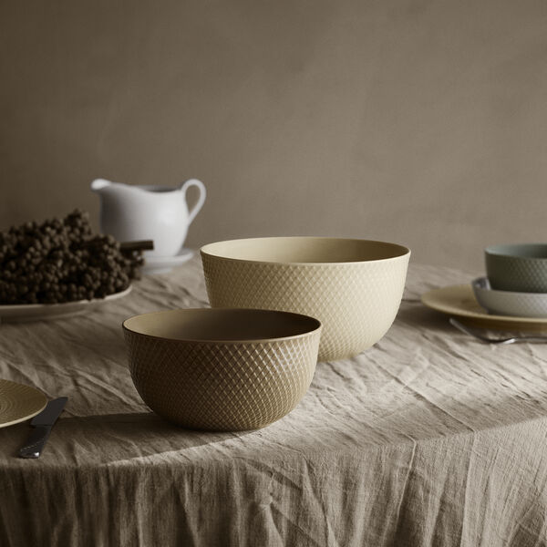 Rhombe Earth Sk&aring;l, marble, Lyngby Porcel&aelig;n