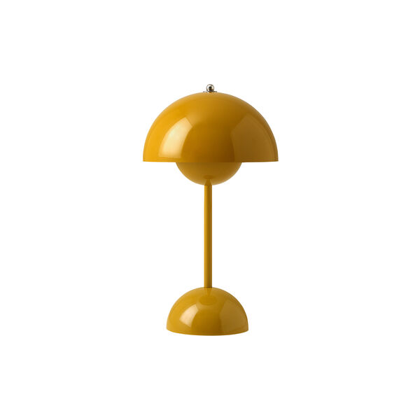 Flowerpot VP9 Portable Table Lamp, mustard, &Tradition