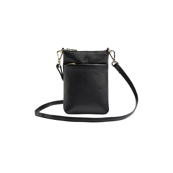 MaiaMBG Mini Cross. Bag Grain, black w/gold, Markberg
