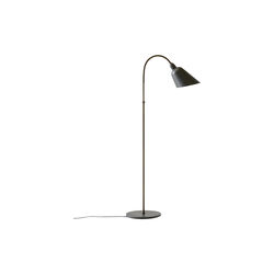 Bellevue AJ7 Anniversary Edition Floor Lamp, stone grey/bronzed brass, &Tradition
