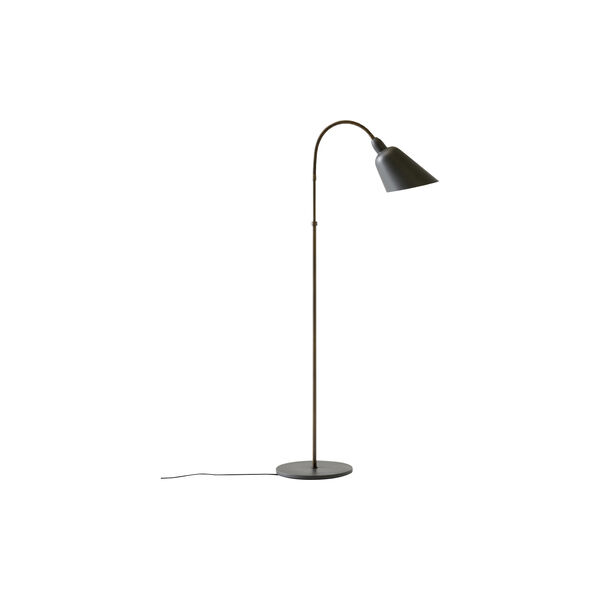 Bellevue AJ7 Anniversary Edition Floor Lamp, stone grey/bronzed brass, &Tradition