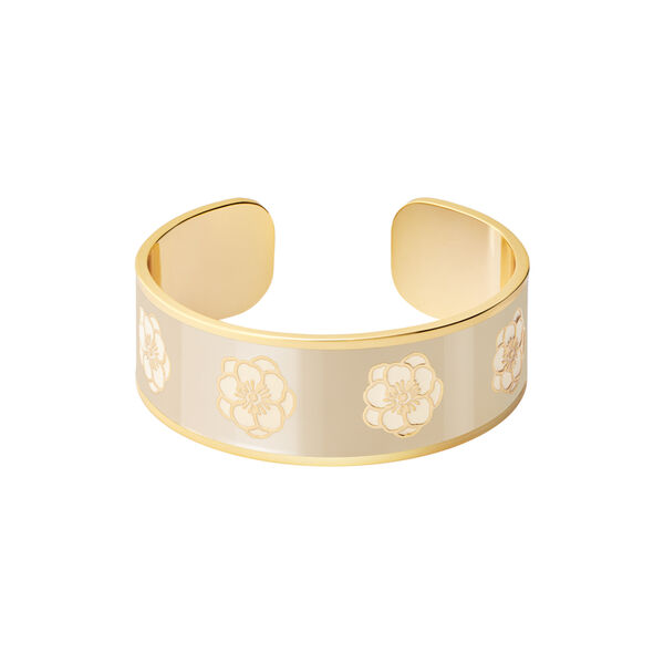 PEONY bracelet, mastic beige, bangle up