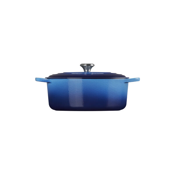 Signature gjutj&auml;rn oval gryta &Oslash; 31 cm, azure, Le Creuset
