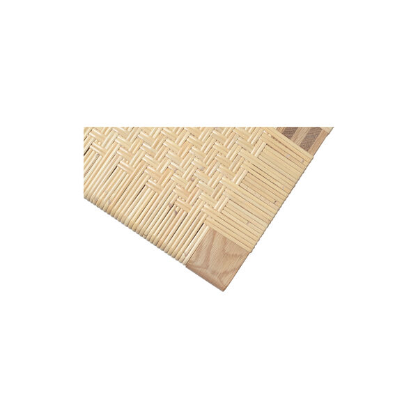 BM0488L Table Bench, oiled oak/rattan, Carl Hansen & S&oslash;n