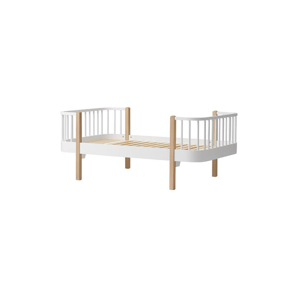 Wood Original Junior Bed 90x160 cm, white/oak, Oliver Furniture