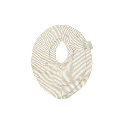 Bandana Jersey haklapp 2-pack, classic stripes camel, Cam Cam Copenhagen