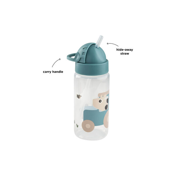 Tiny Farm Straw Bottle, blue, Done by Deer