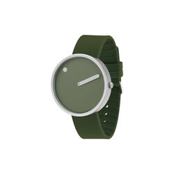 PICTO armbandsur, fresh olive/steel/fresh olive, Picto